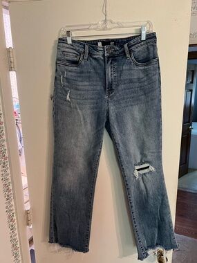Kut from the Kloth Straight-Leg Jeans in Faded Blue